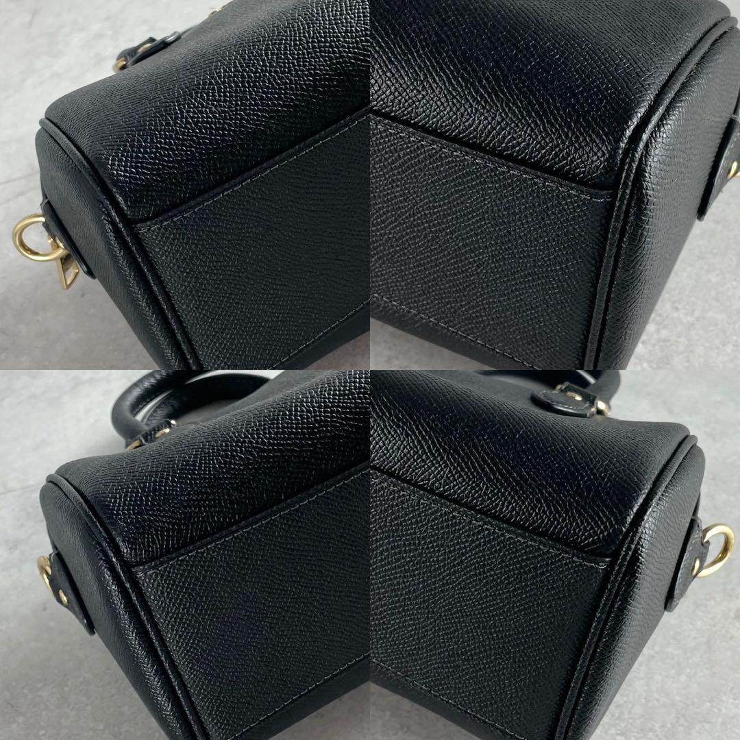 ✨極美品✨コーチ　 ミニ　ローアン　クロスボディバッグ　2way レザー　黒