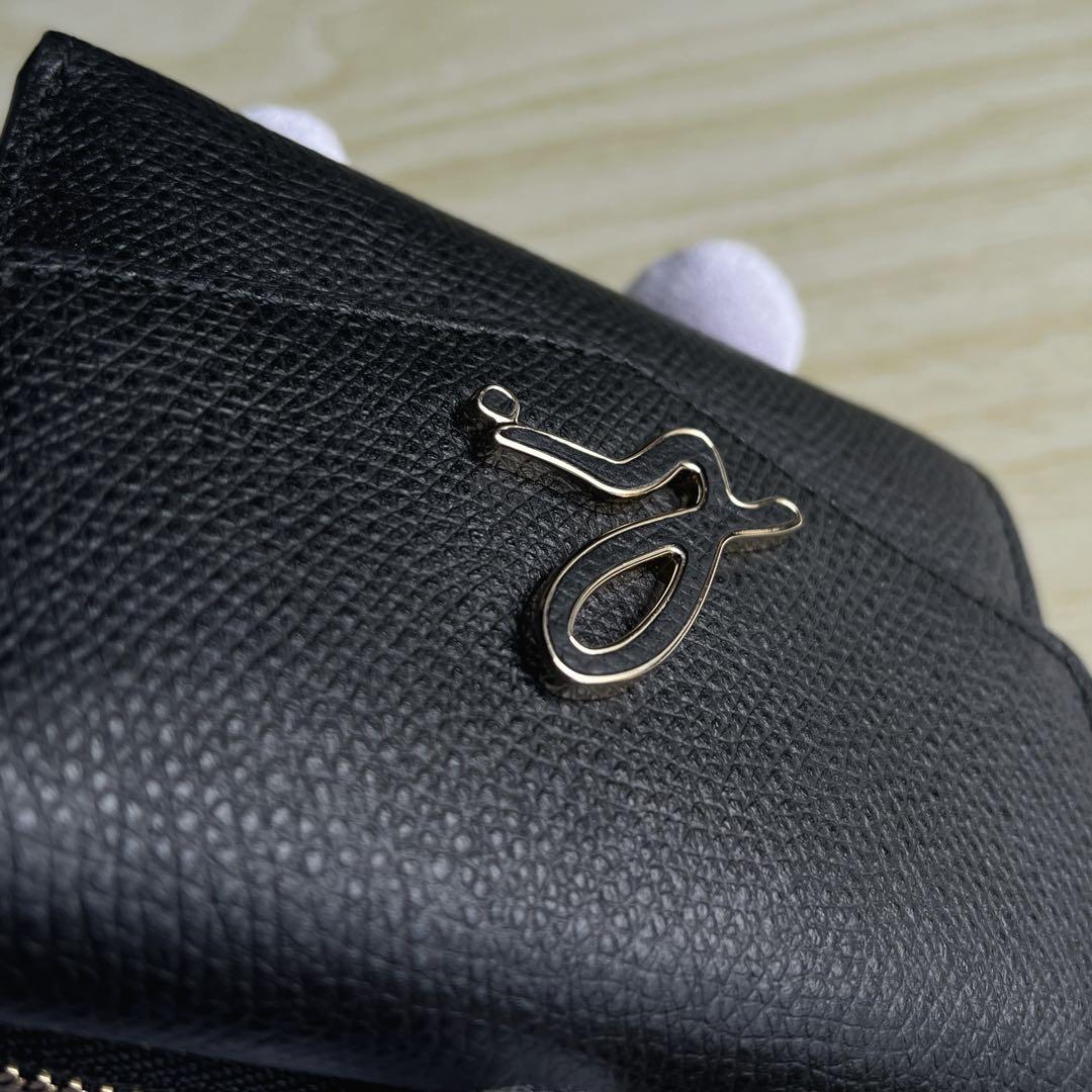 agnes b. アニエスベー 財布 黒 ブラック 三つ折り