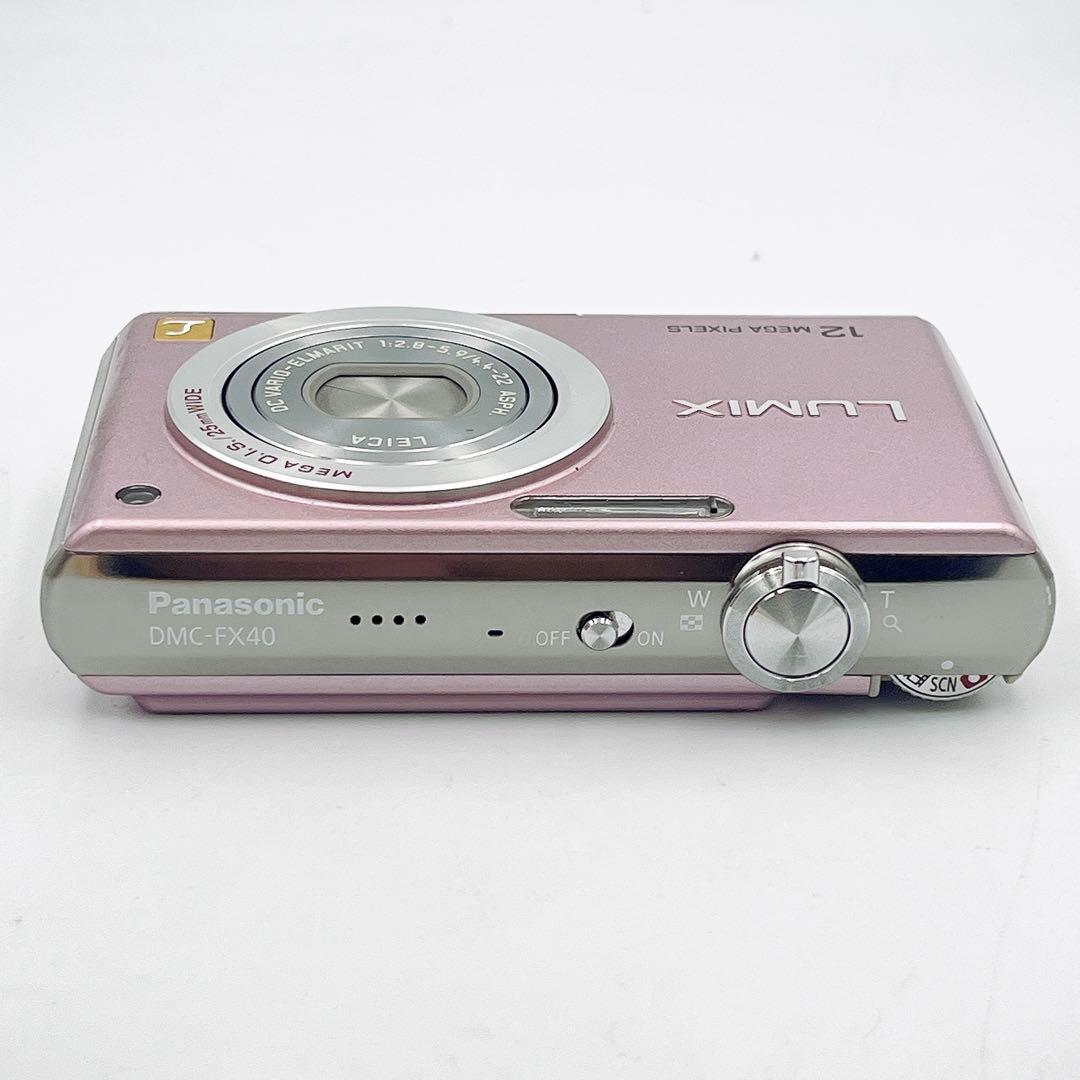 【美品】Panasonic LUMIX DMC-FX40 ピンク 箱/付属品完備