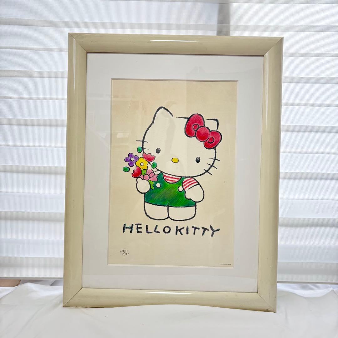 【保証書付】ハローキティ サンリオ シルクスクリーン シリアル126/500