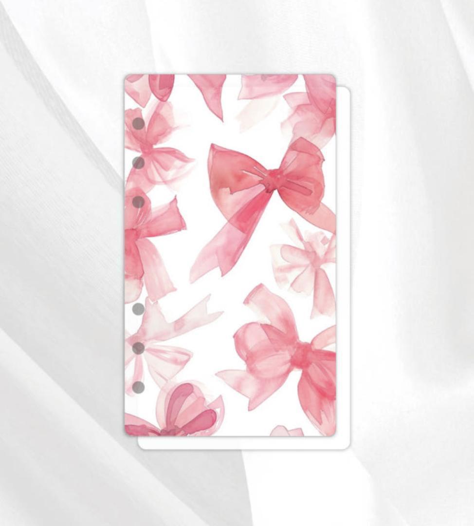 韓国製♡アクリルバインダー♡ピンクリボン♡A6貯金SAVING