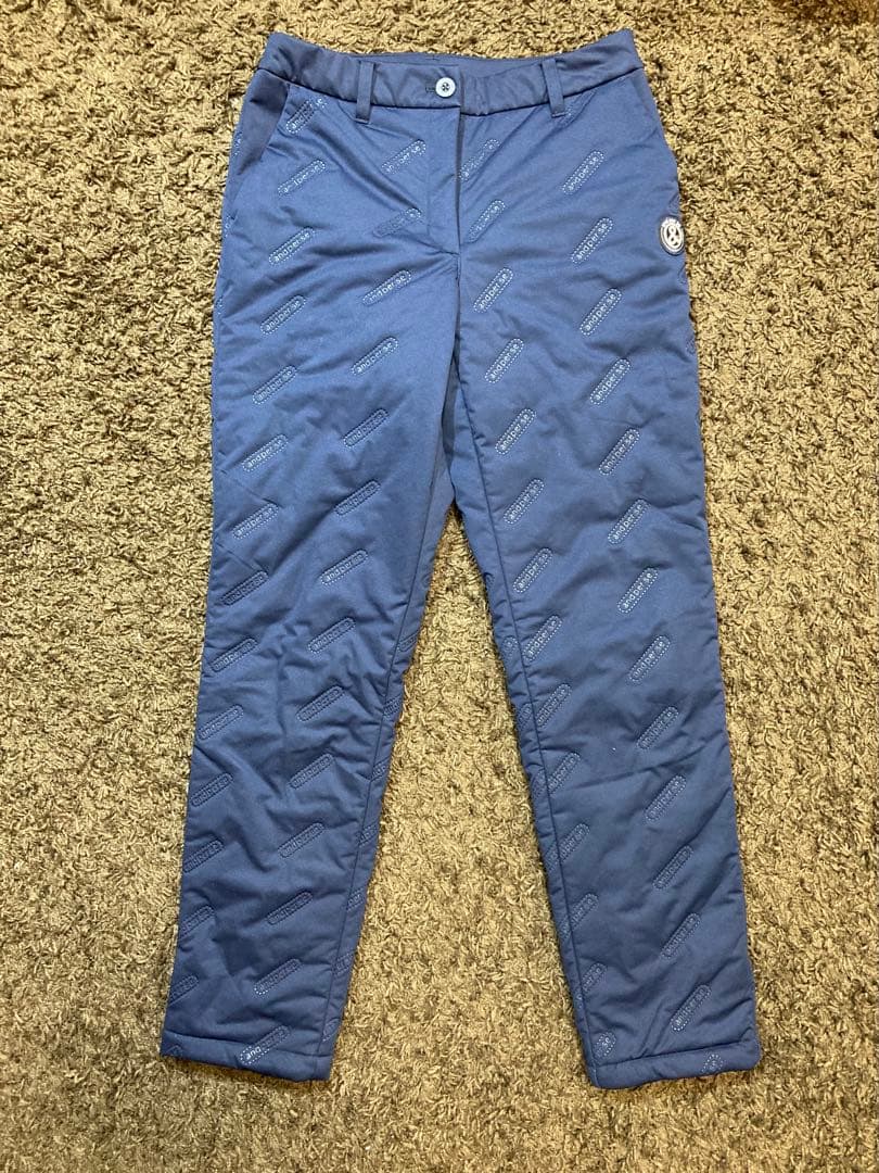 超美品【【【and per se 】】】アンパスィ★防寒パンツ★ネイビー★M