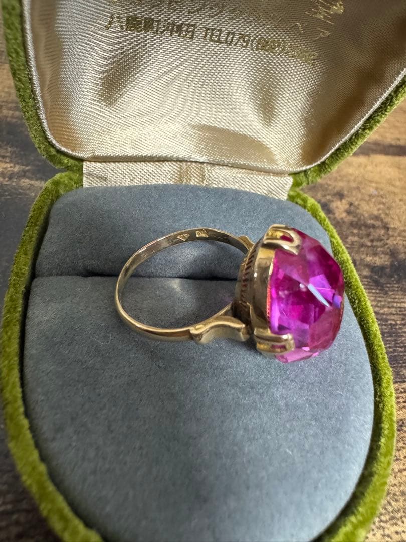 千本透かし　k18 ヴィンテージリング　6.44g