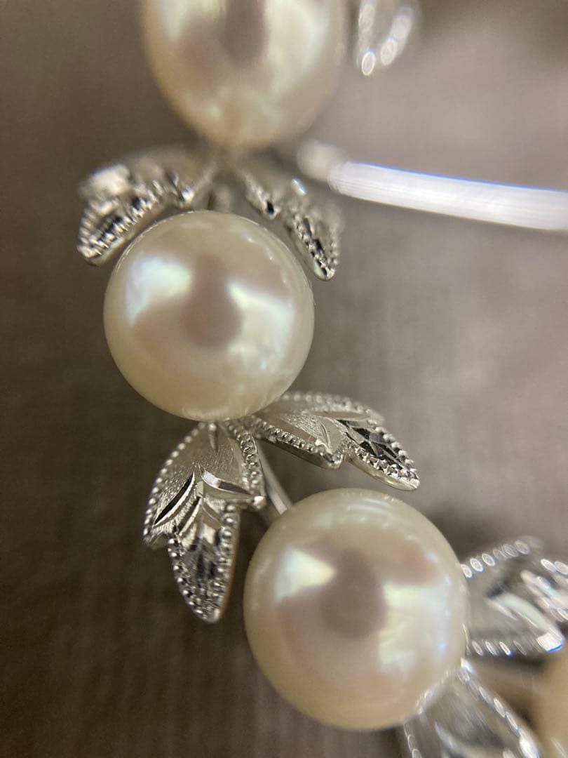 ミキモト　ブローチ　葉彫り　入学式　卒業式　結婚式　刻印　ブランド