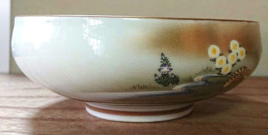 九谷焼蓋付き菓子鉢