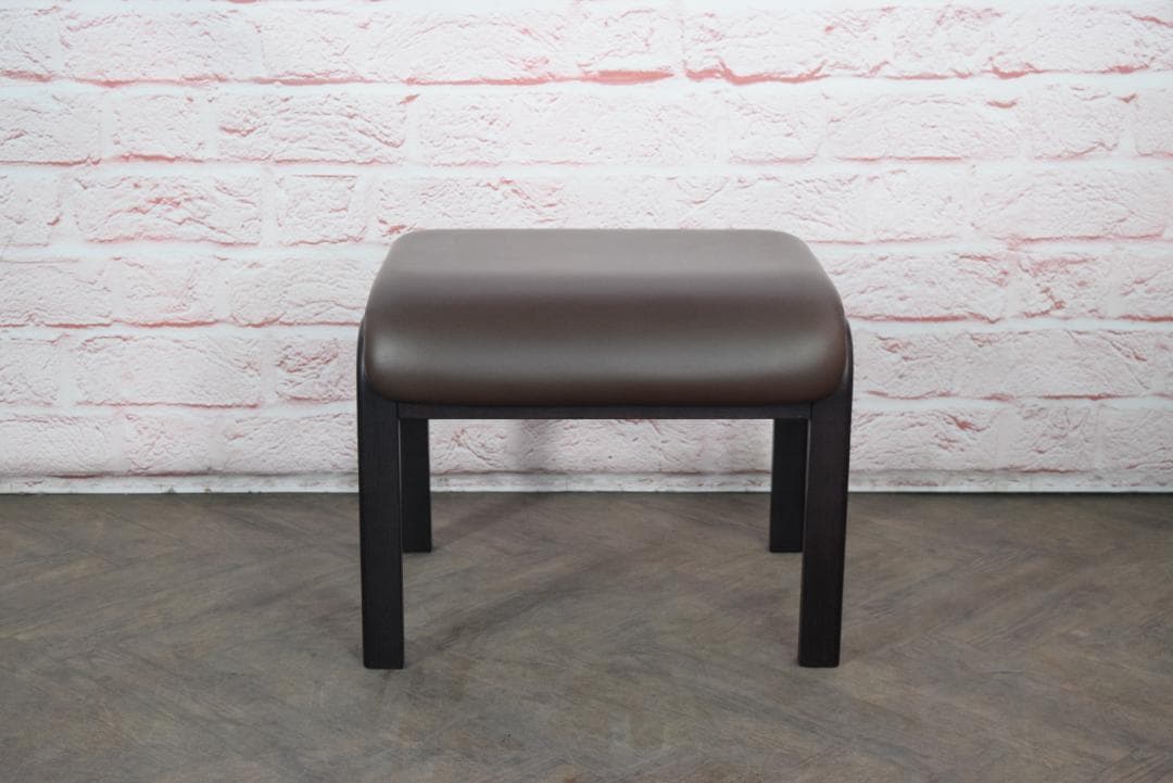 天童木工/Tendo スツール T-5480WB-NT ブラウン ビニールレザー