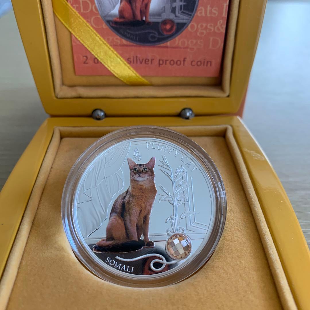 Somali Fluffy Cat 2ドル銀貨