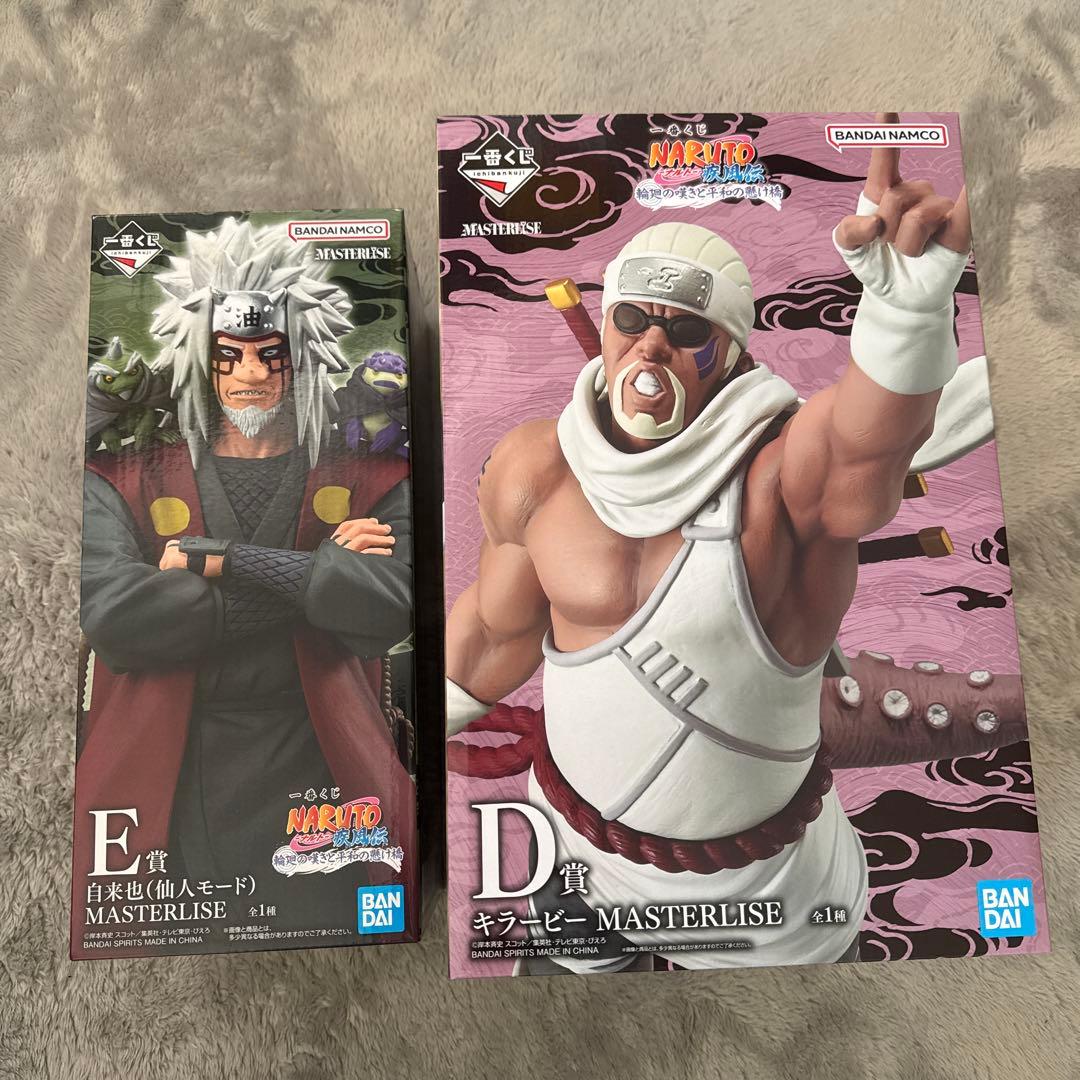 ナルト一番くじD賞キラービー＆E賞自来也フィギュア