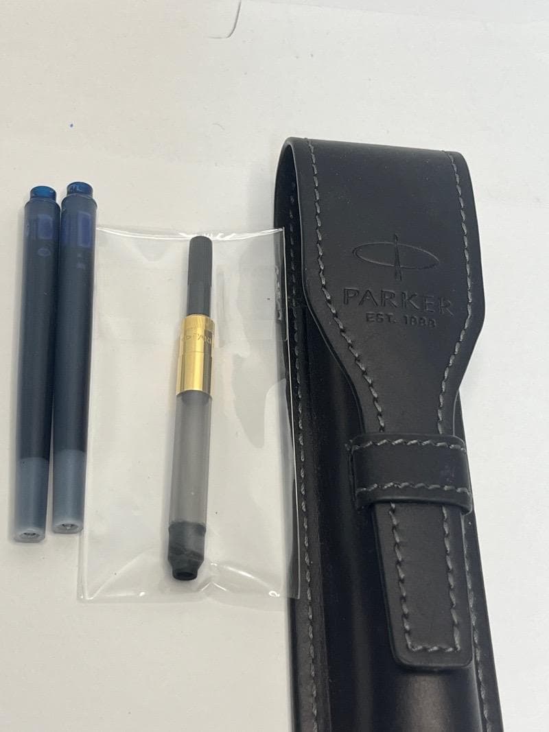 パーカー デュオフォールド クラシック ブラックGT センテニアル 万年筆 F