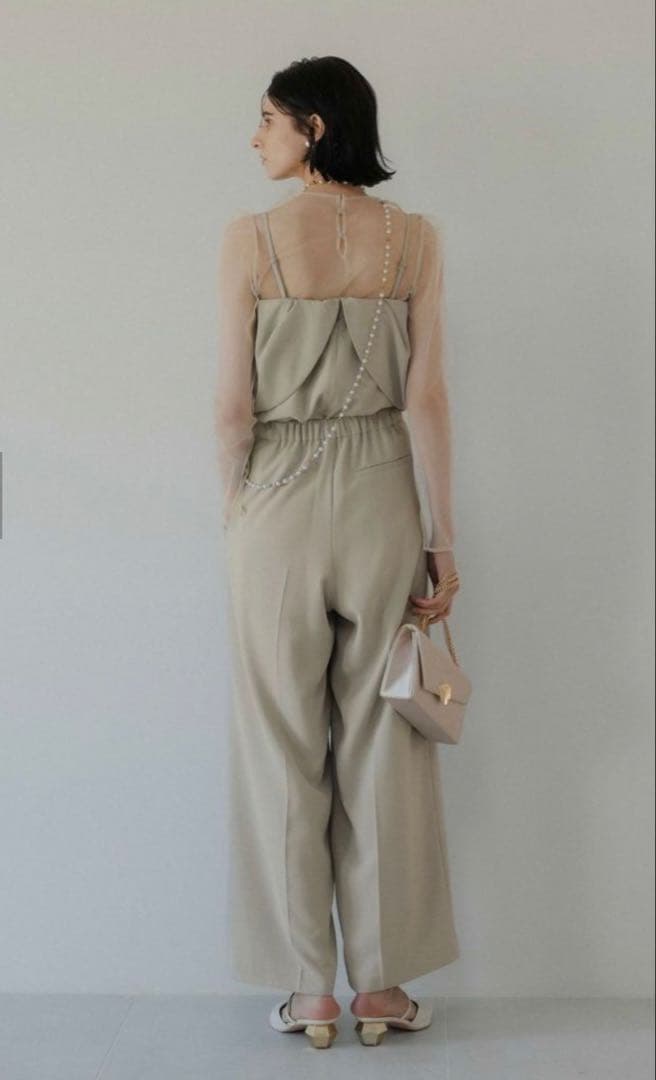 ク★新品★ LE’RURE Drepe bustier set up pants