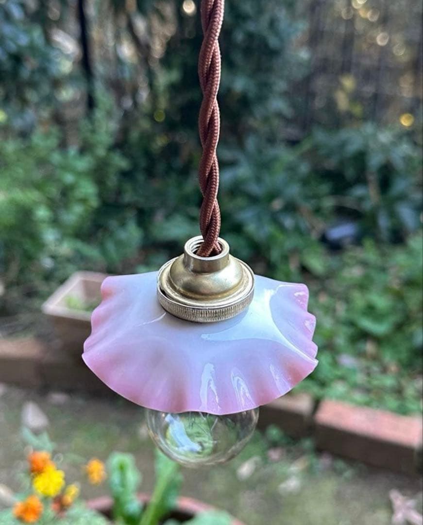 ＊リッコページになります＊ オパリンローズの小さなアトリエランプ2個＊