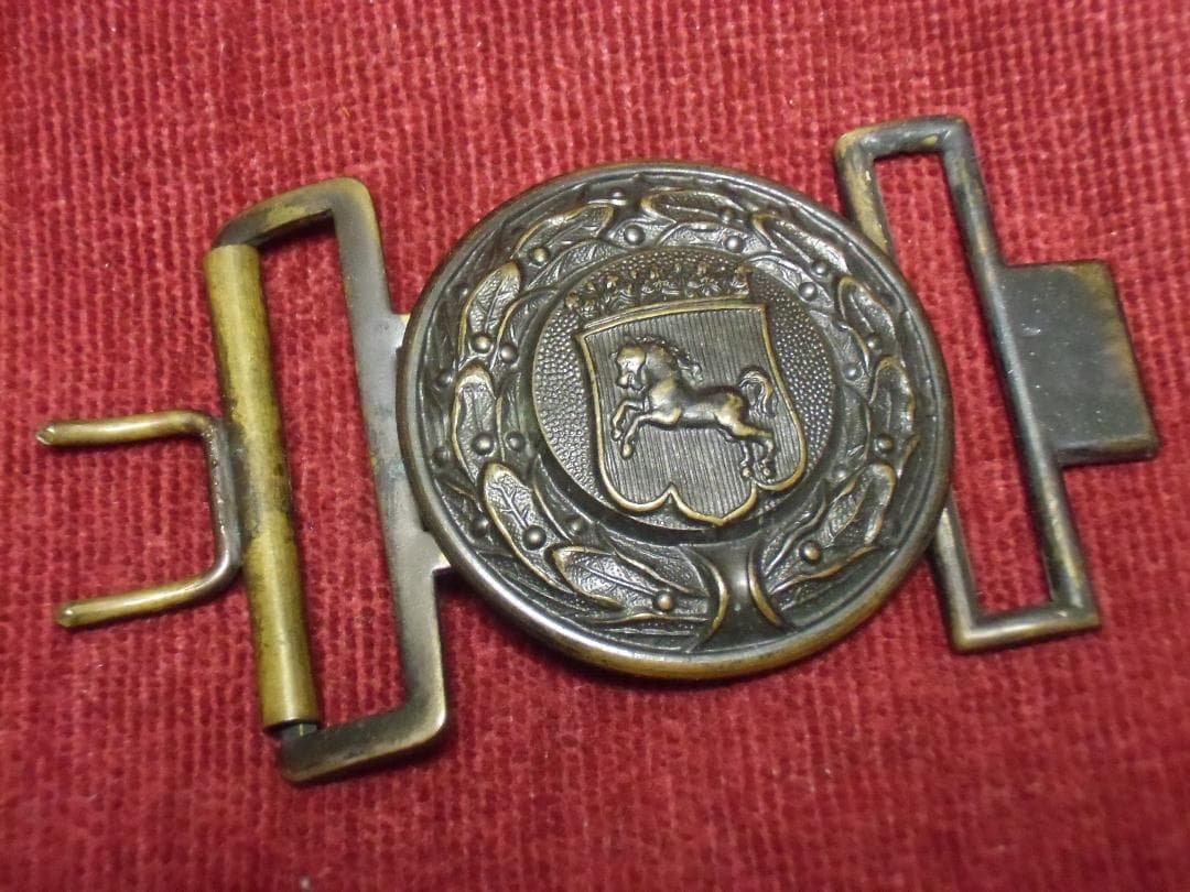 ドイツ軍＊ヴェストファーレン州＊消防警察将校バックル（実物）