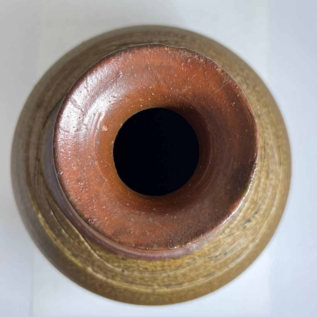 藤原啓　備前特大徳利　共箱　高さ約37.5㎝　東Y7-0627⭐︎2Fトコウ