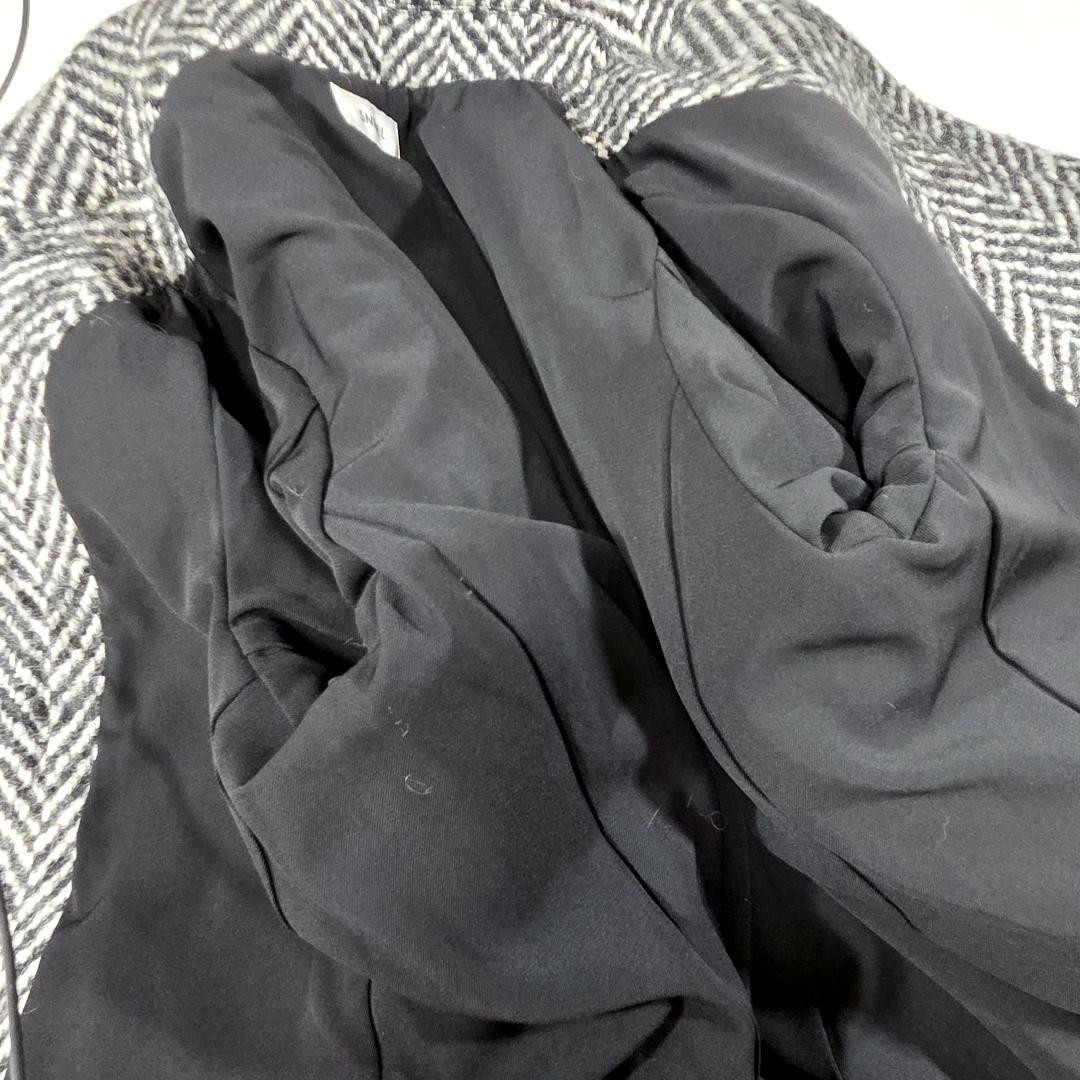 極美品 しつけ糸付 SNIDEL オーバーボックスジャケットコート 2023AW