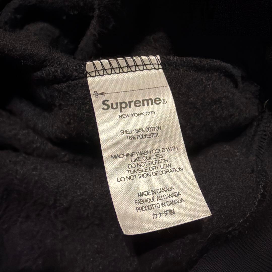 supreme スモールボックスロゴパーカー　1回着用タグ付き　Ｌ　ブラック