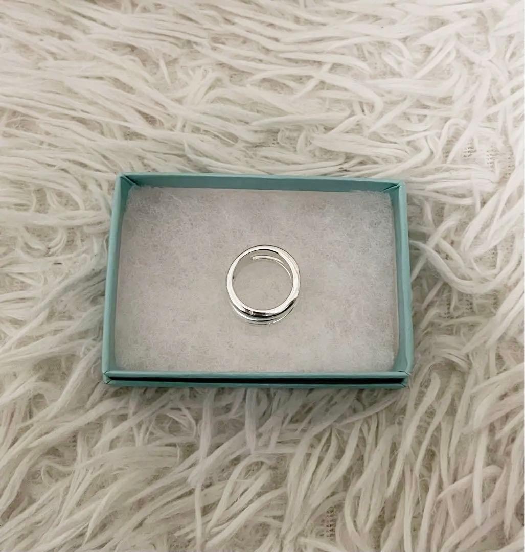 TIFFANY&Co. ティファニー ダイアゴナル リング シルバー 8号 9号