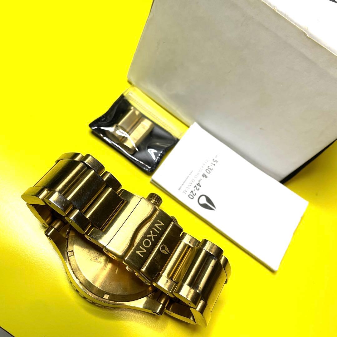 時計 NIXON TIDE PRAPH SIMPLIFY 51-30 ALL GOLD