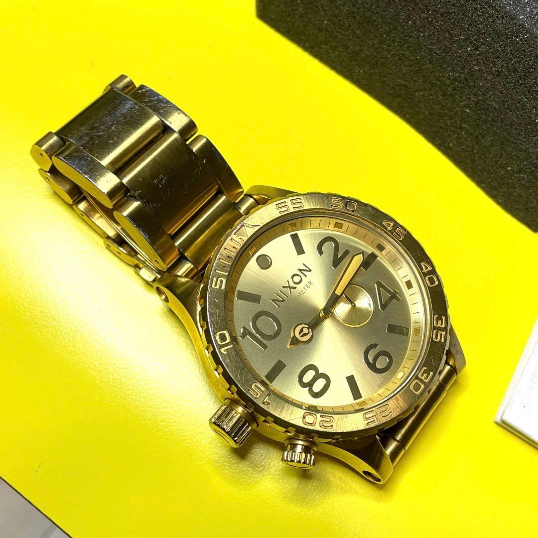 時計 NIXON TIDE PRAPH SIMPLIFY 51-30 ALL GOLD