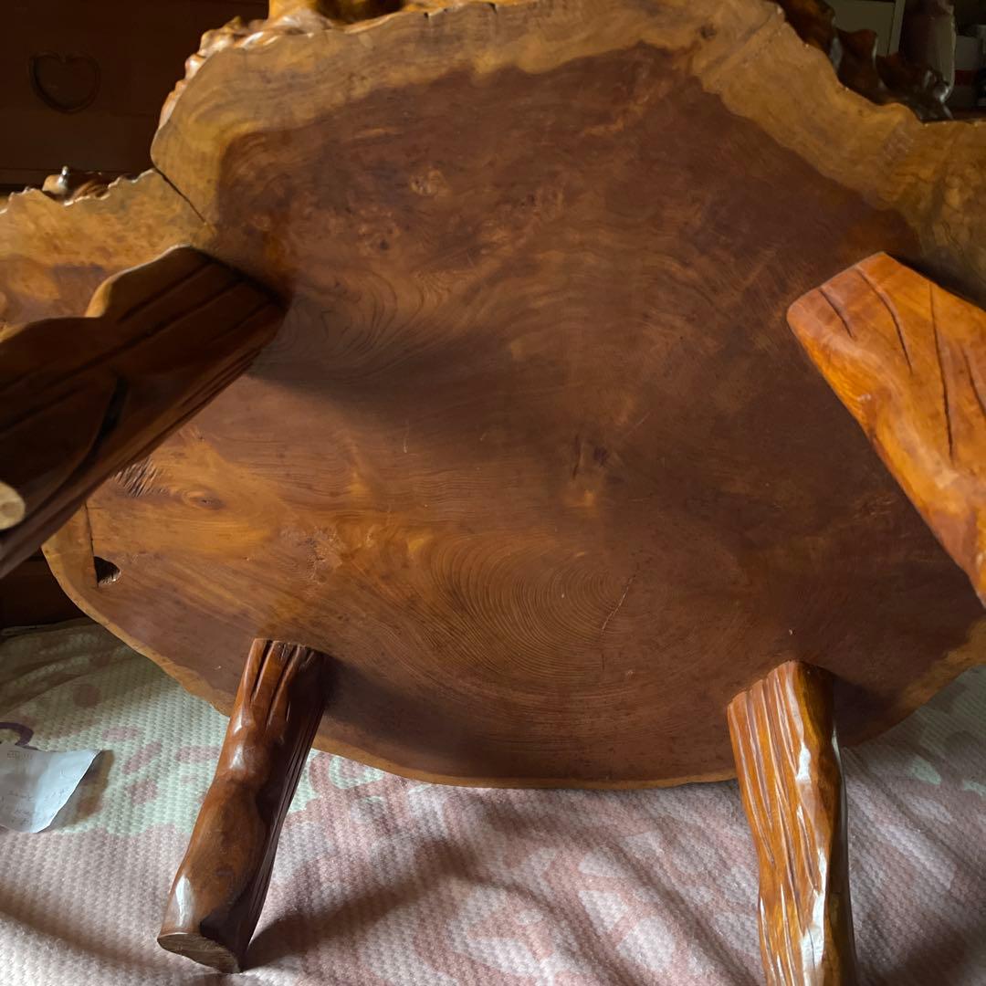 天然木製座卓 昭和レト写真追加しました