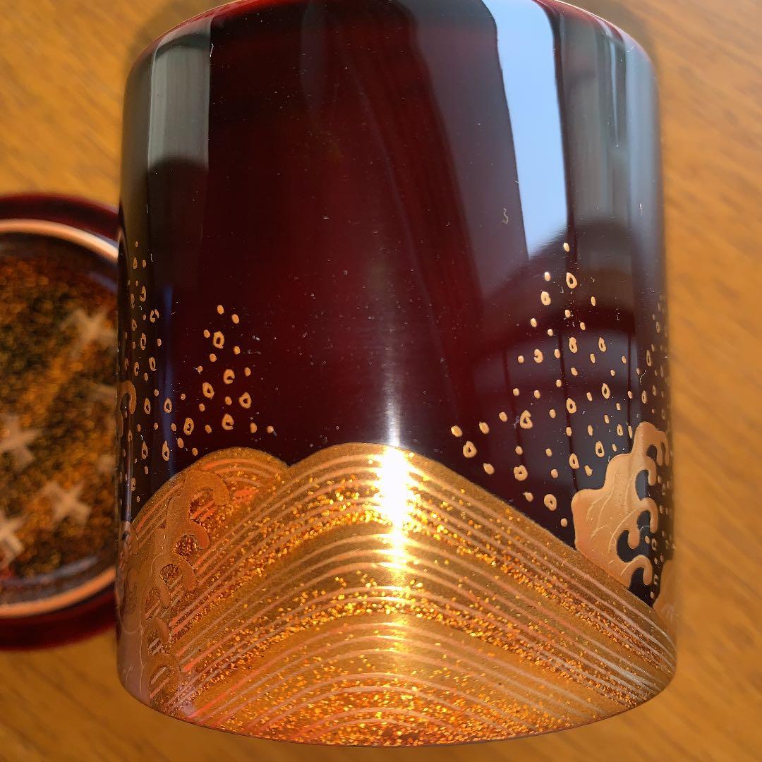 寸切 汐汲蒔絵 細井正雄作 茶器