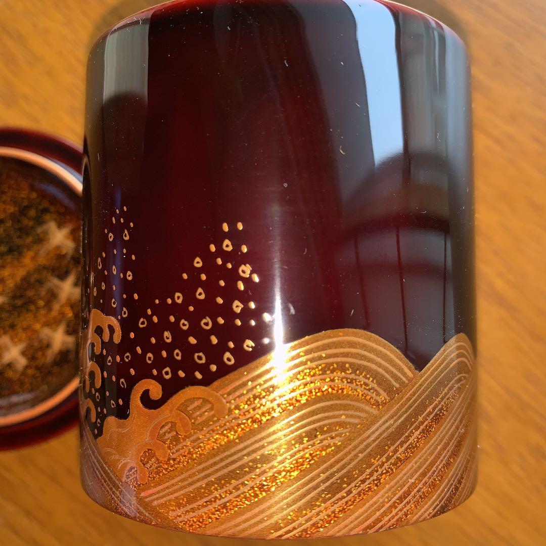 寸切 汐汲蒔絵 細井正雄作 茶器