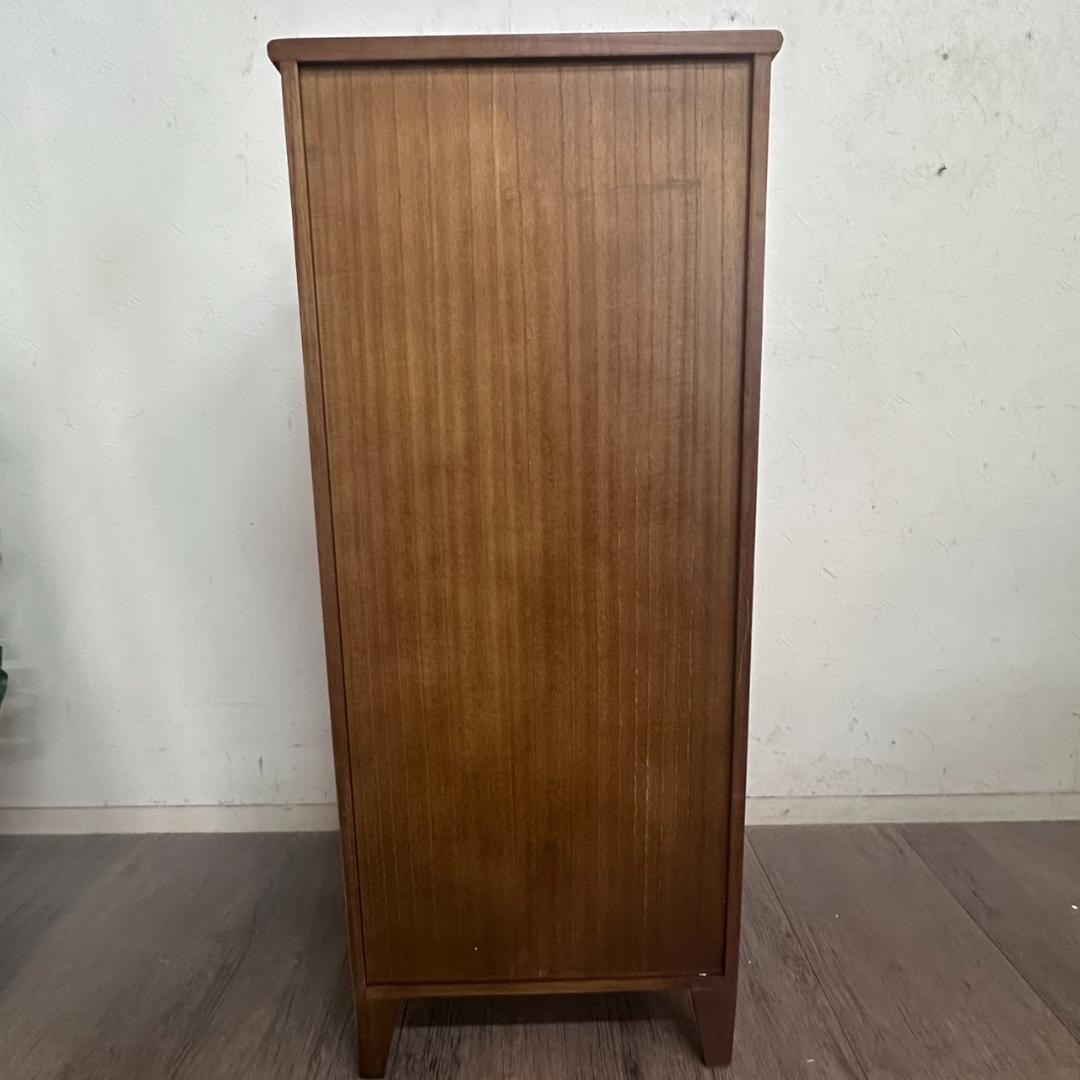 はな　訳あり　アンティーク調　擦りガラス　チェスト　 キャビネット