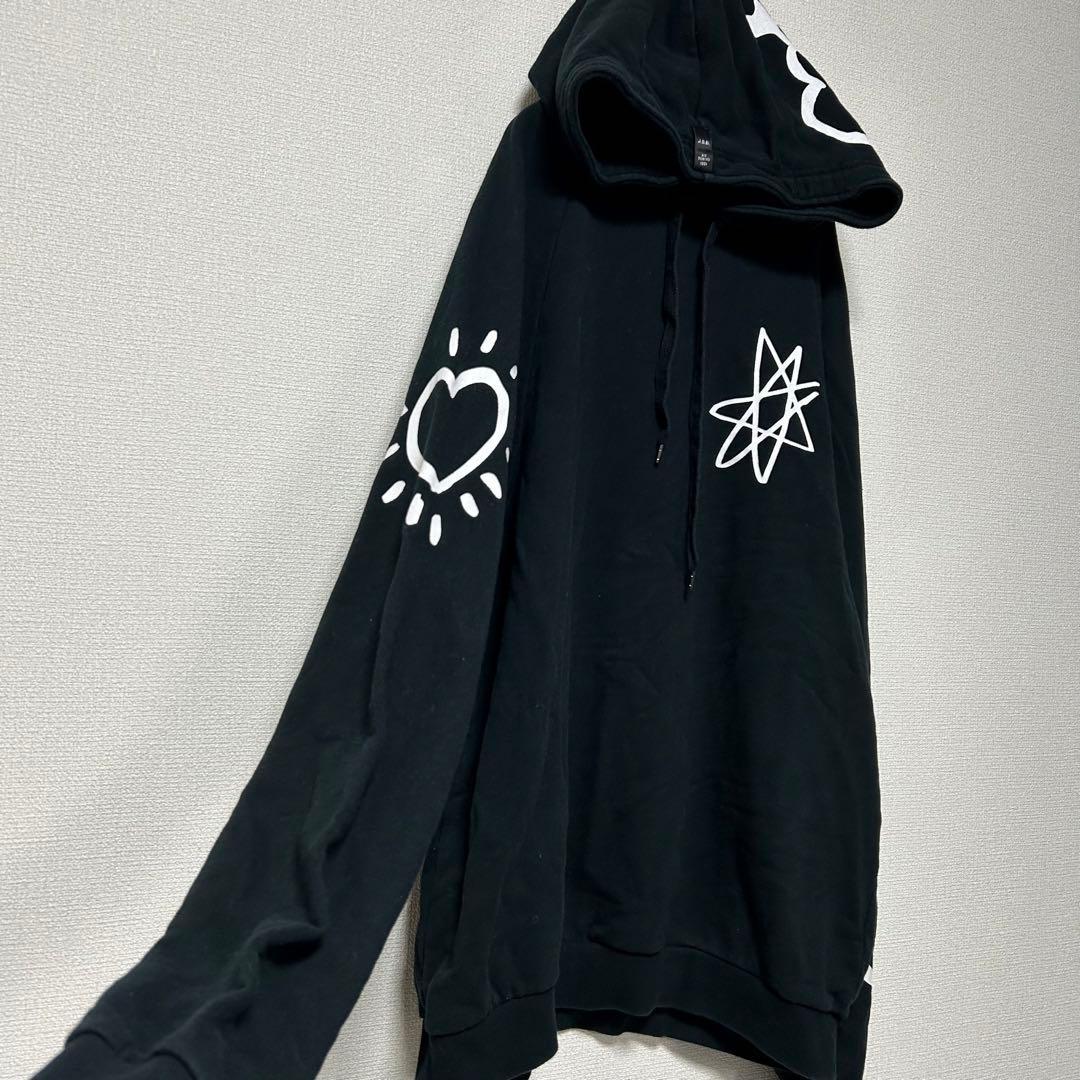 【JSB】LOVEパーカー ブラック 黒 スマイル ユニセックス M