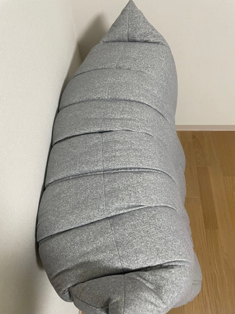 50周年限定生地 DENDENリーンロゼ トーゴ パフ ライトグレー