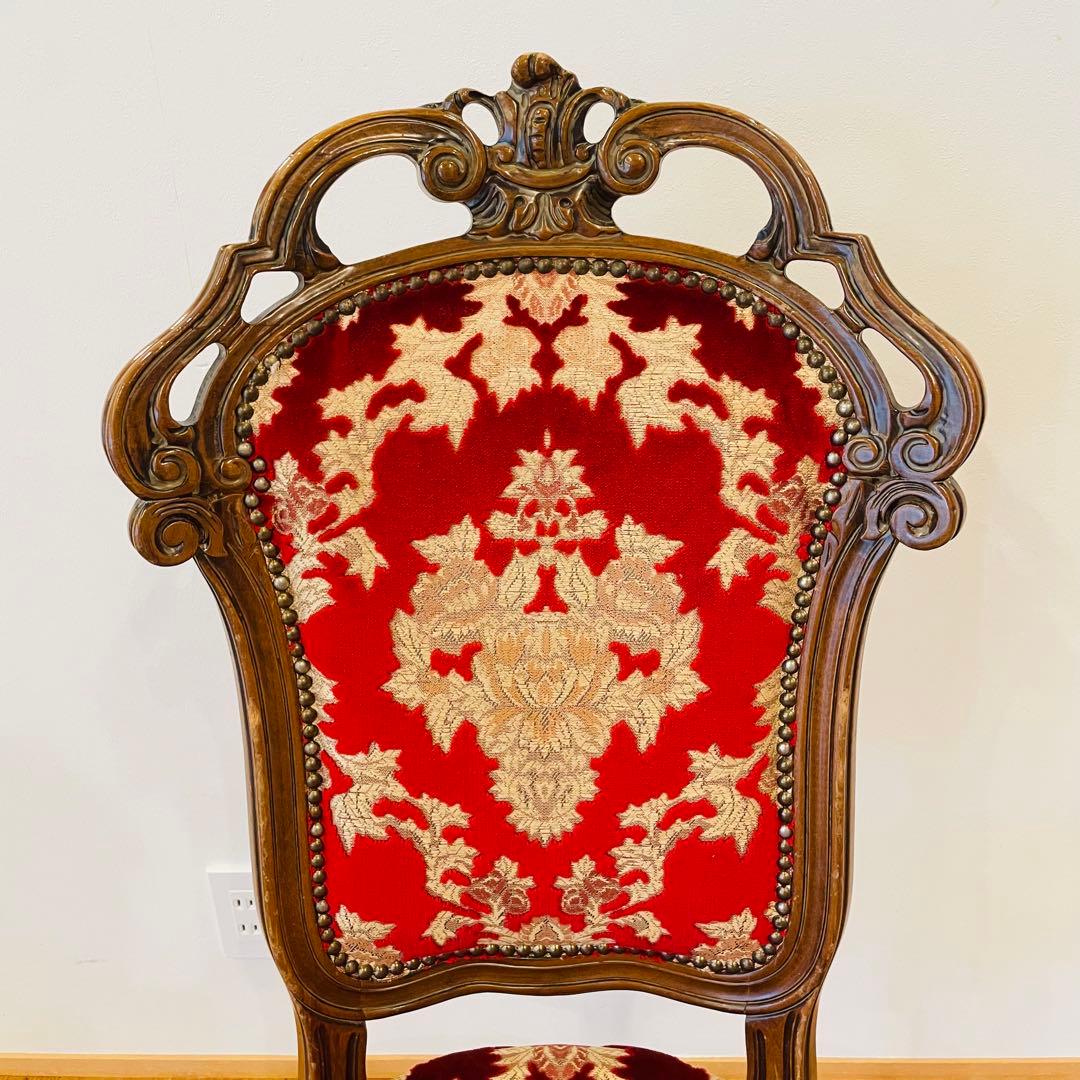 イタリアダイニングチェア 金華山赤金猫脚椅子ヨーロピアン ロココ ③