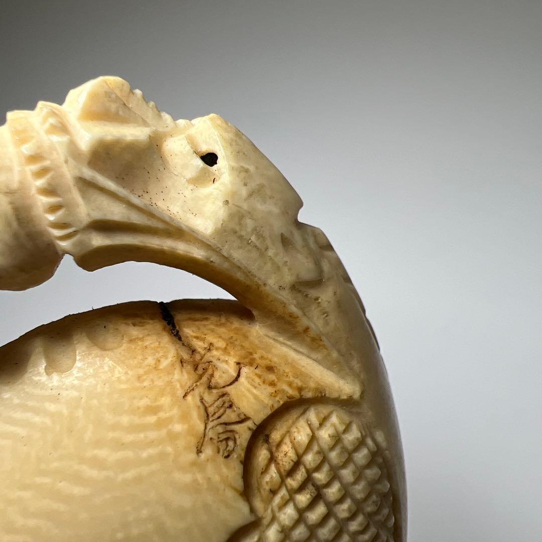 極上木魚根付　45g 東Y8-0109☆2Fタエチ