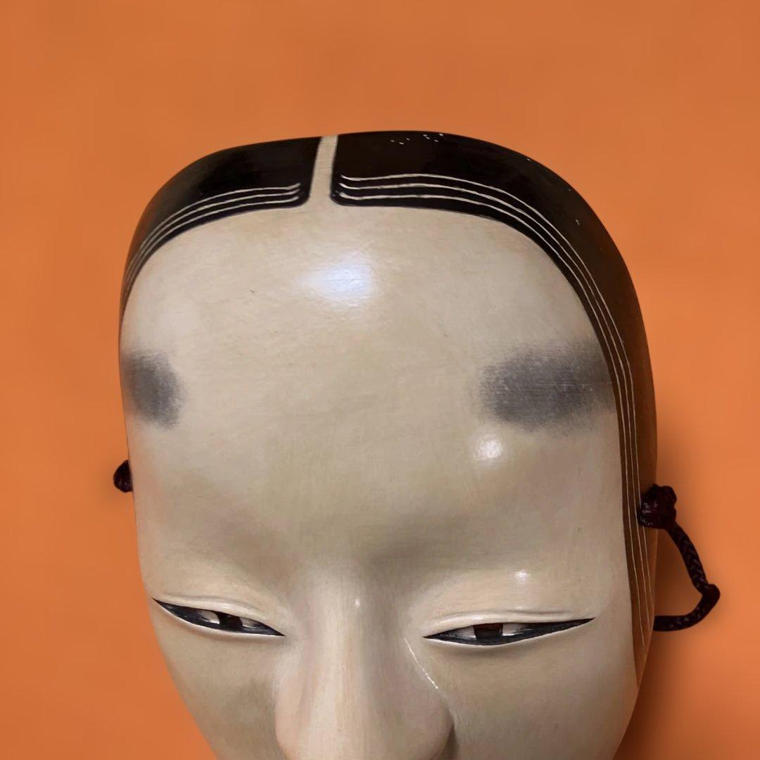 能面　小面　こおもて　木彫り　手彫り　桐箱