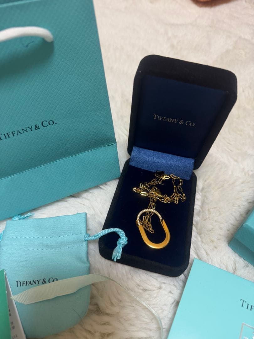Tiffany &Co.ロックペンダントネックレスイエローゴールド 付属品完備