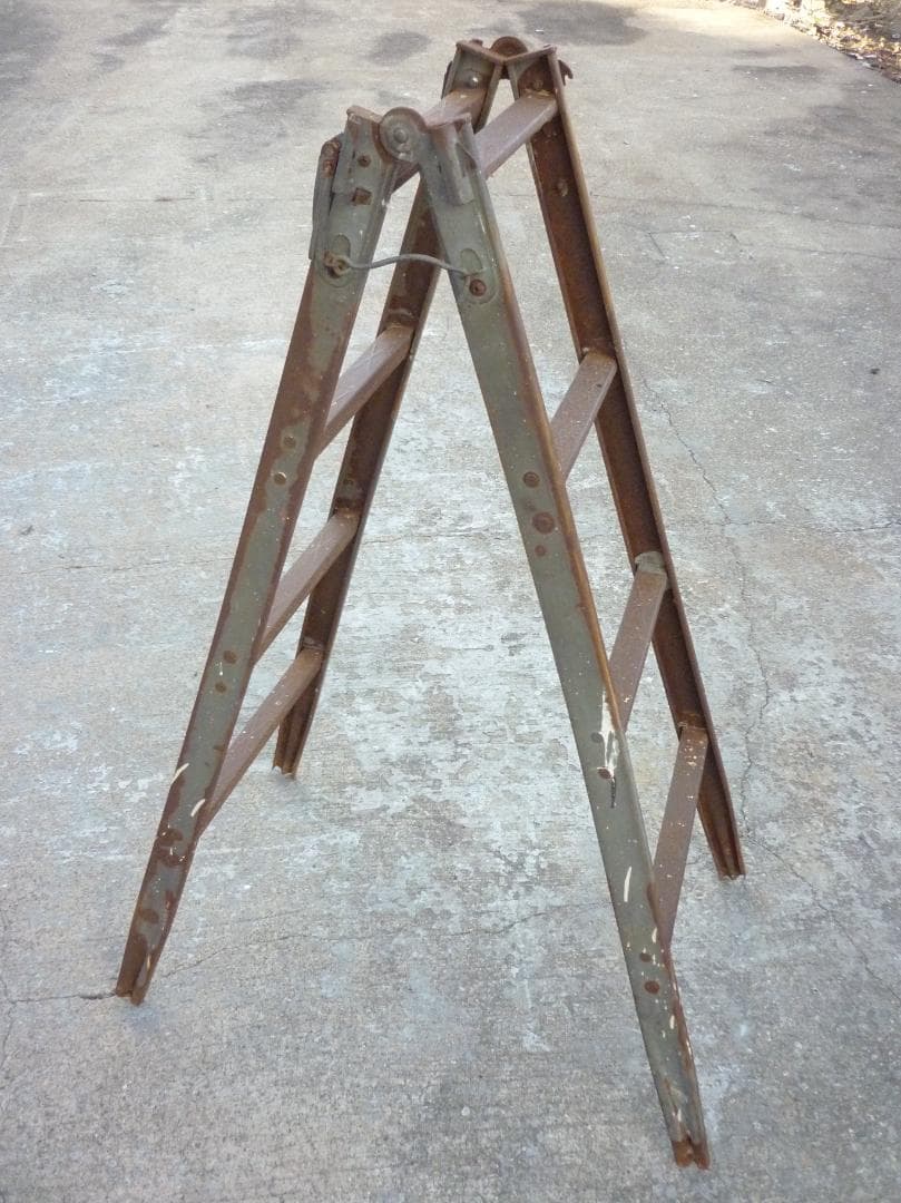 ヴィンテージ アイアン製ラダーA 脚立 インダストリアル 梯子 ディスプレイ台