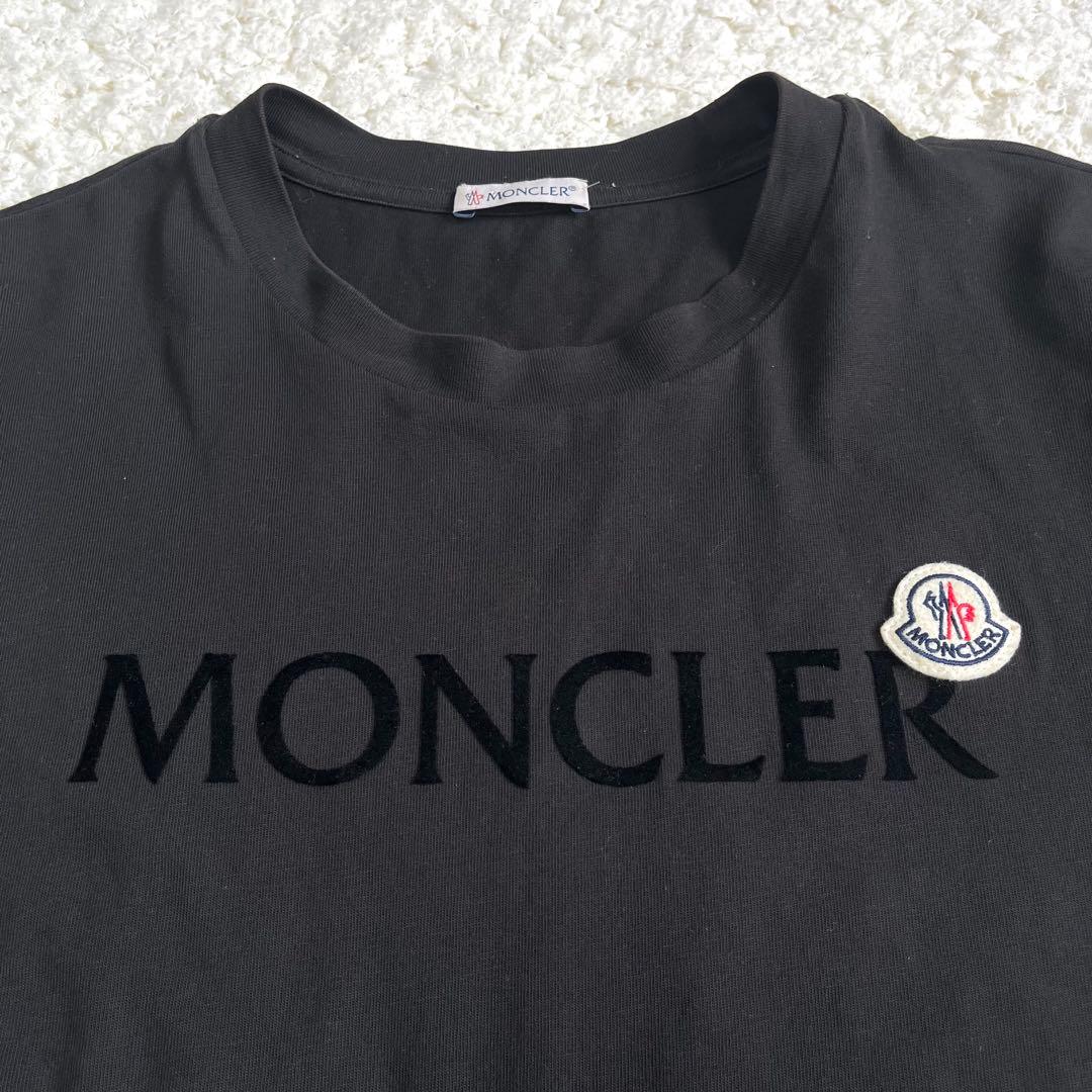 こうだい様‼️XL モンクレール MONCLER ブラック ロゴ Tシャツ