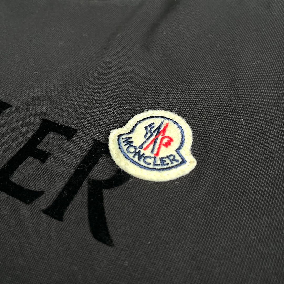こうだい様‼️XL モンクレール MONCLER ブラック ロゴ Tシャツ
