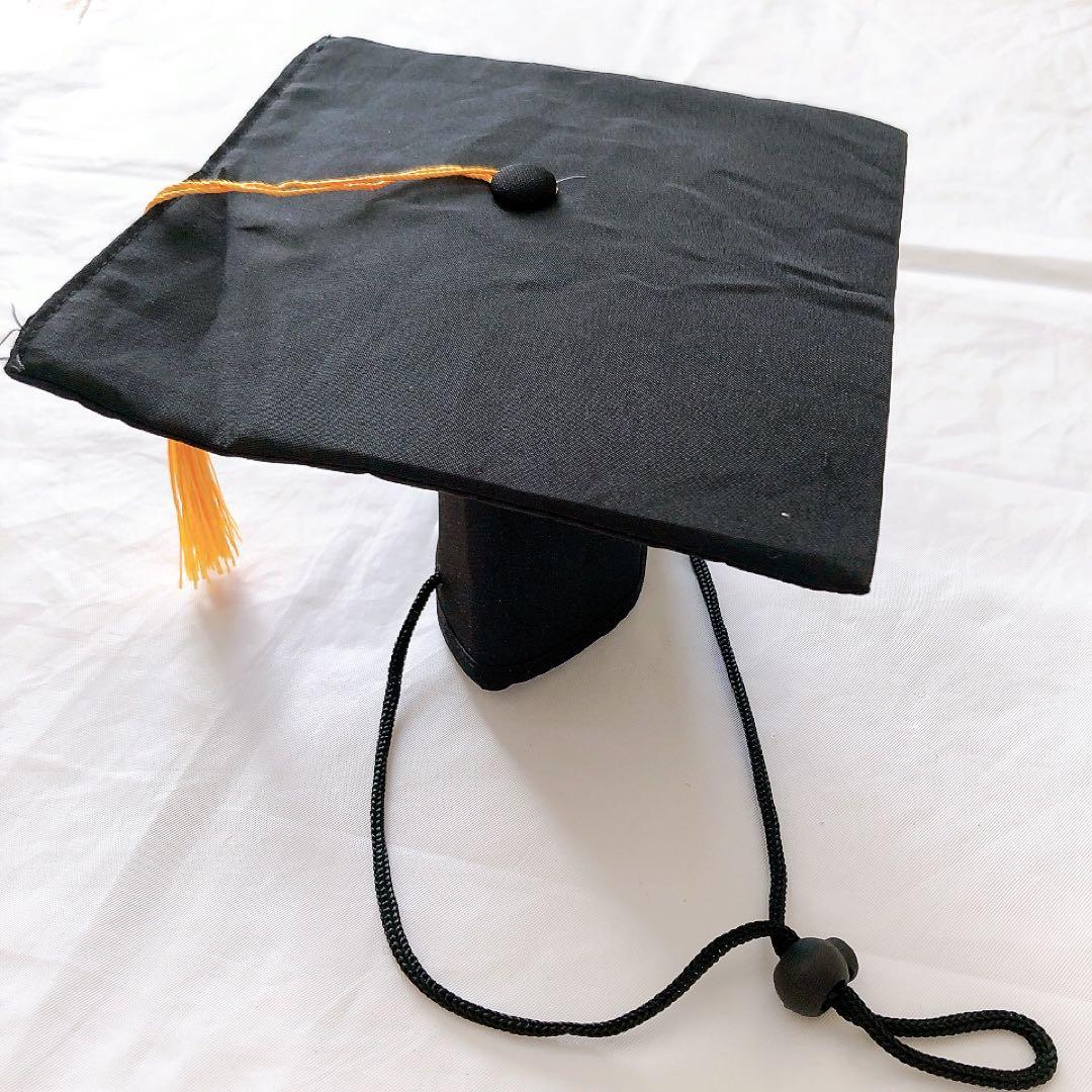 ペット用卒業帽 子犬 猫用 学士帽 タッセル付き 年卒業記念コスチューム