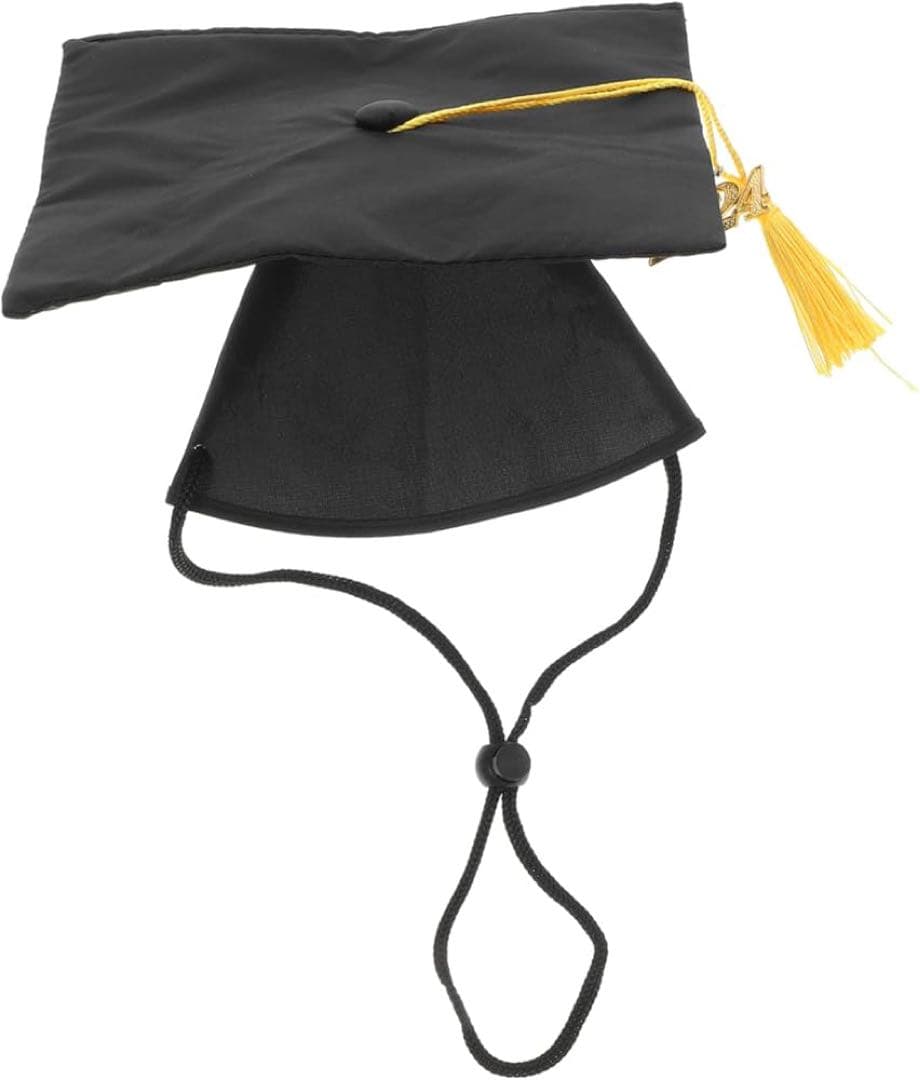 ペット用卒業帽 子犬 猫用 学士帽 タッセル付き 年卒業記念コスチューム