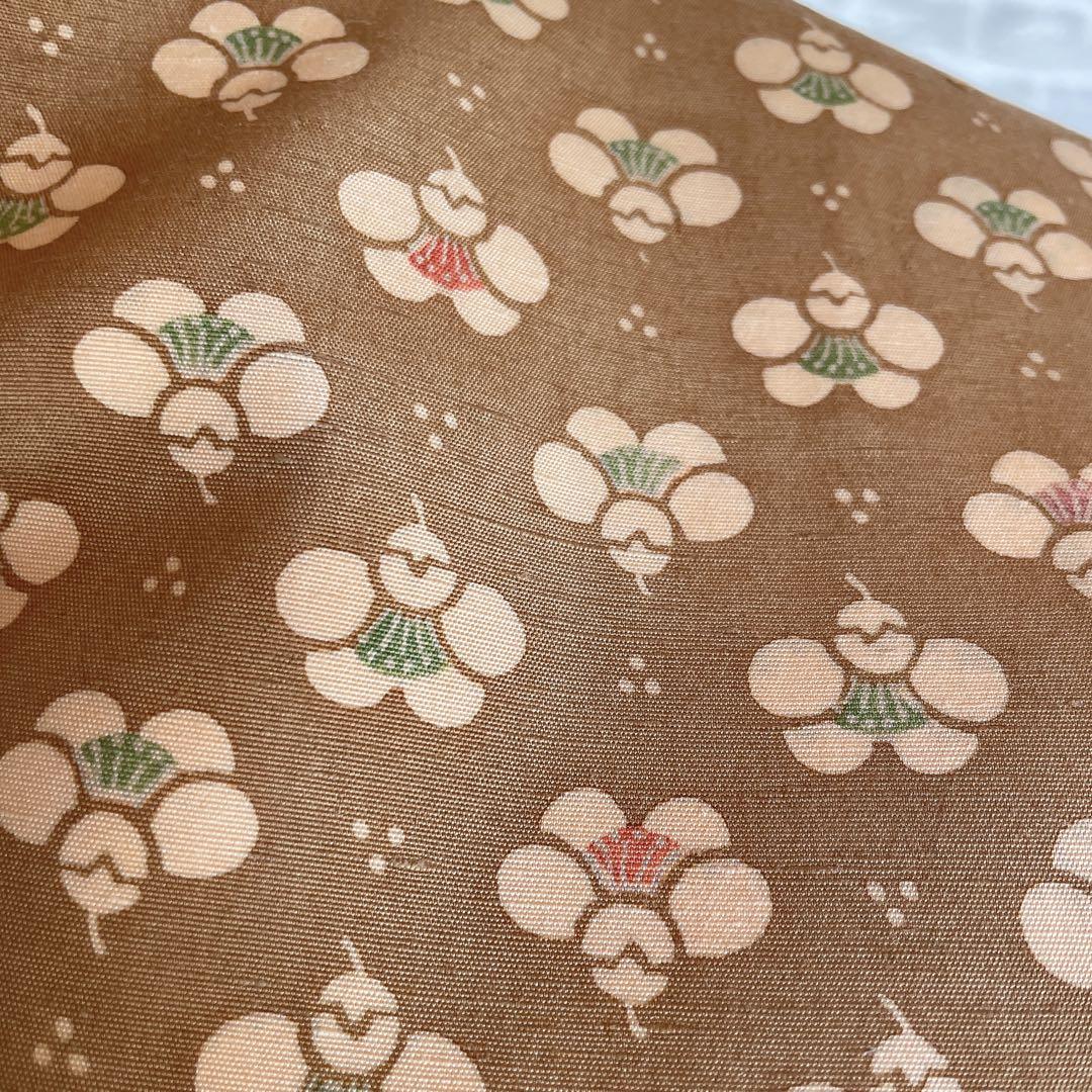 紬　フルセット　横見梅　小梅　小紋　かわいい　バチ衿　着物　H6