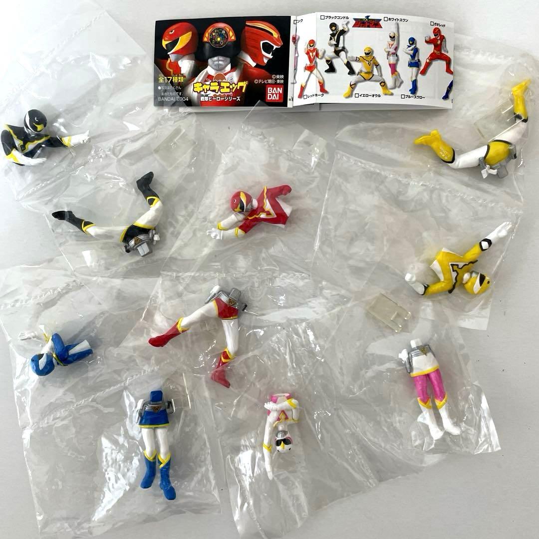 【新品・セット売り】 バンダイ キャラエッグ 鳥人戦隊 ジェットマン ５体セット