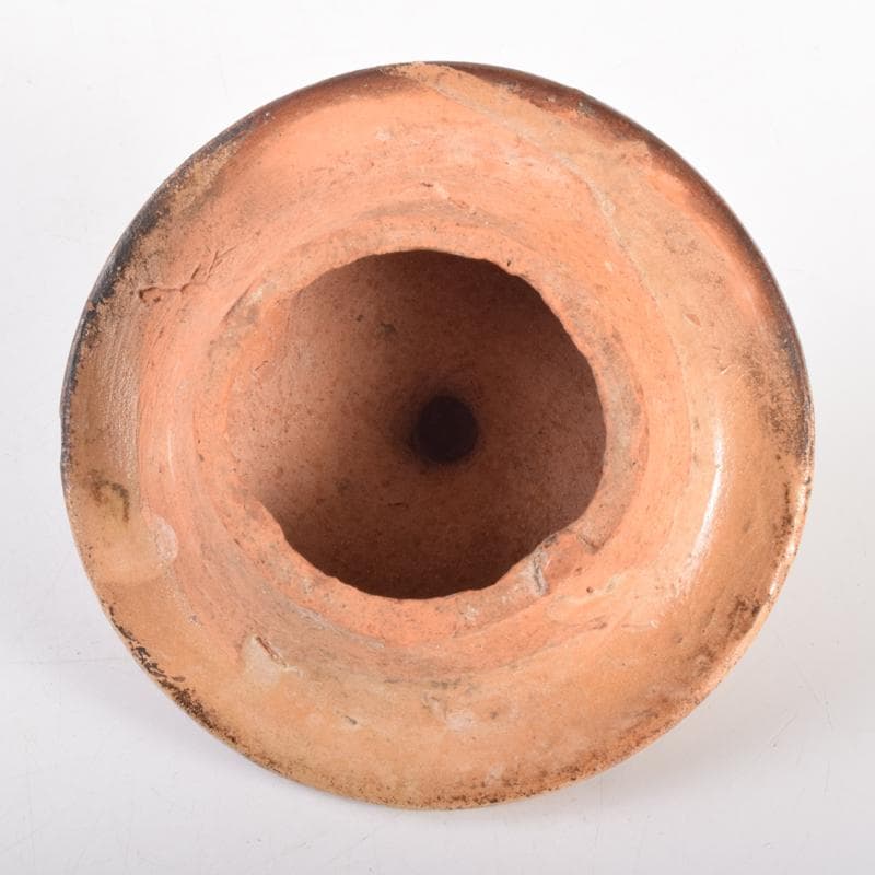 中国　唐三彩　花文　蓋壷　蓋物　C　6967