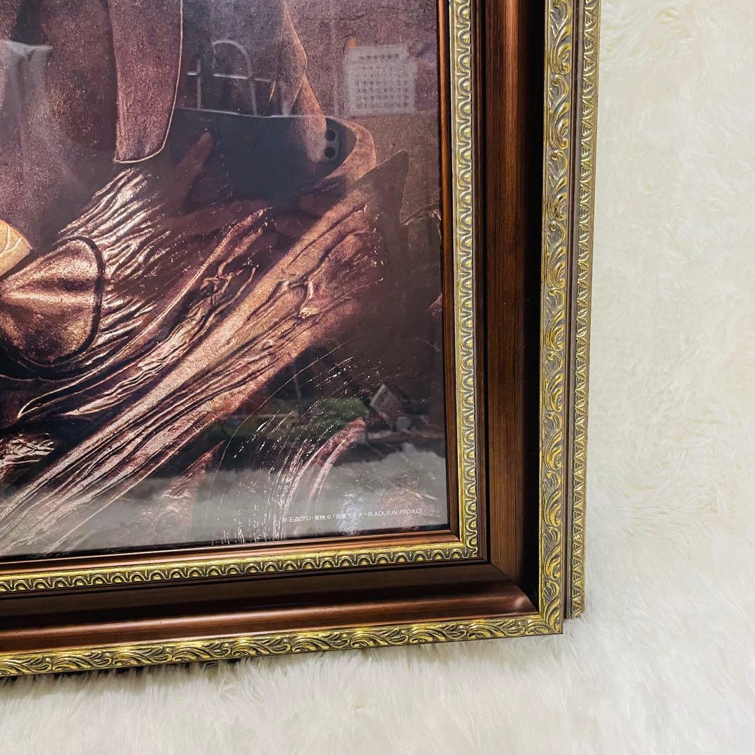 仮面ライダー　肖像画風　額縁ポスター　ブラックサン　シャドウムーン