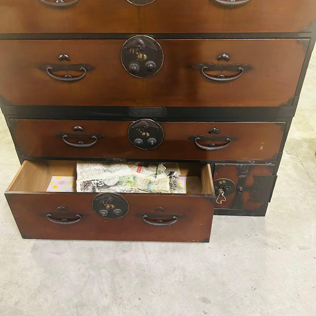 時代箪笥　民芸箪笥　装飾金具　和箪笥　整理箪笥