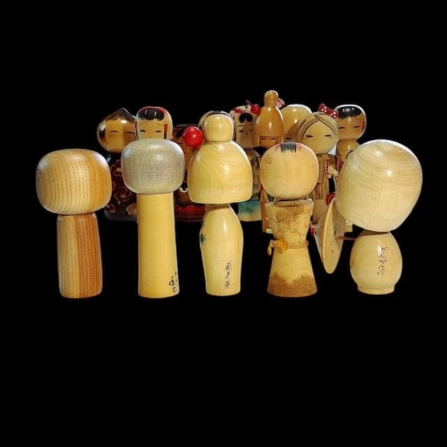 【日本伝統】こけし 小中サイズ 5.5～19.5cm おまとめ【25体セット】