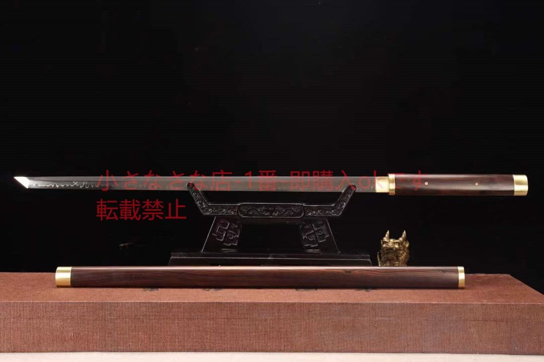 26寸正宗ブラジル黒檀素装T 10刑天唐刀  古兵器 日本刀 模造刀 居合刀