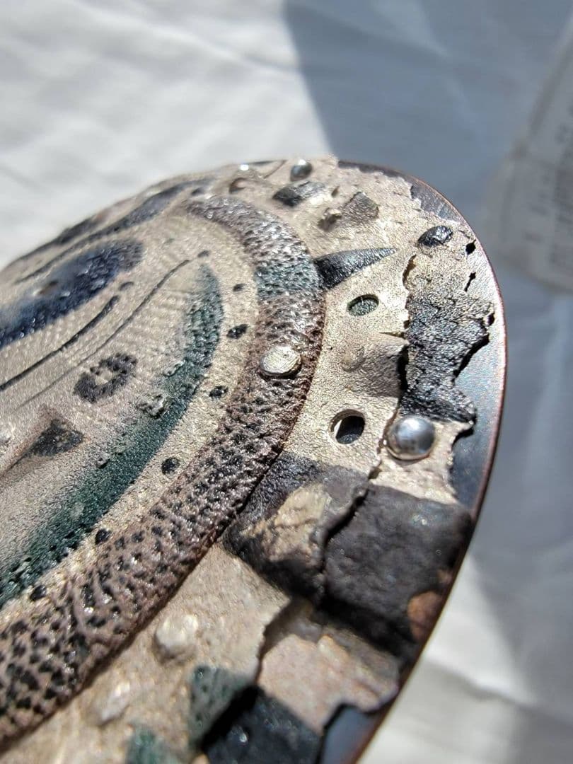 上枝久　希少　作家作品　純銀粘土　シルバー　ブローチ