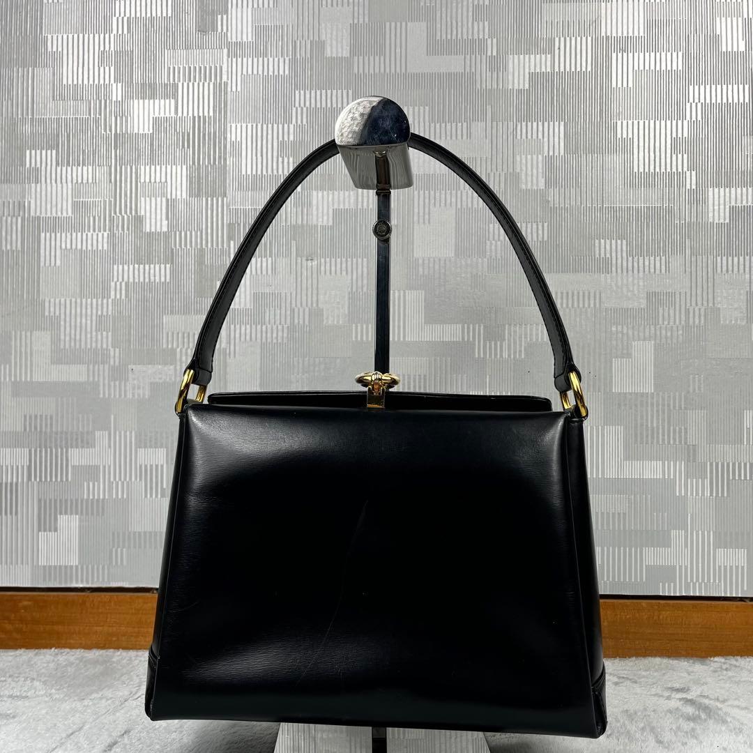 Gucci グッチ ワンショルダーバッグ カーフボックス レザー ブラック 黒