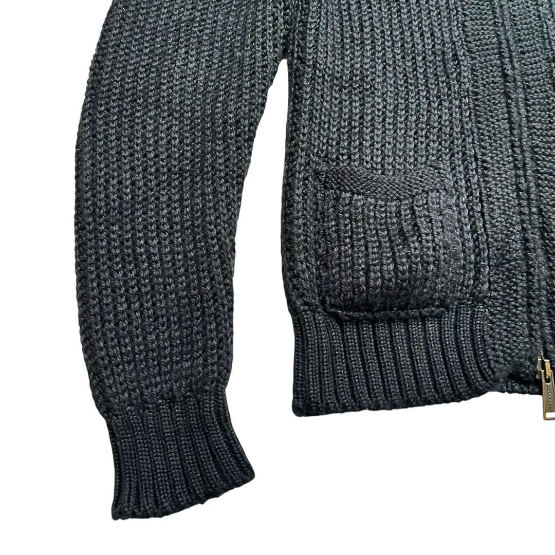 ディースクエアード DSQUARED2 ワッペン ブラック 黒ニットカーディガン