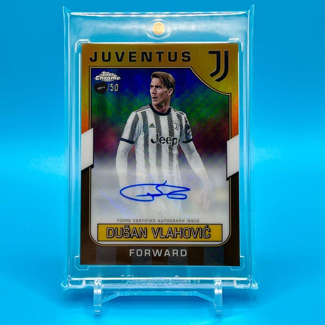 22-23 Topps Chrome VLAHOVIC 直筆サイン 50シリ