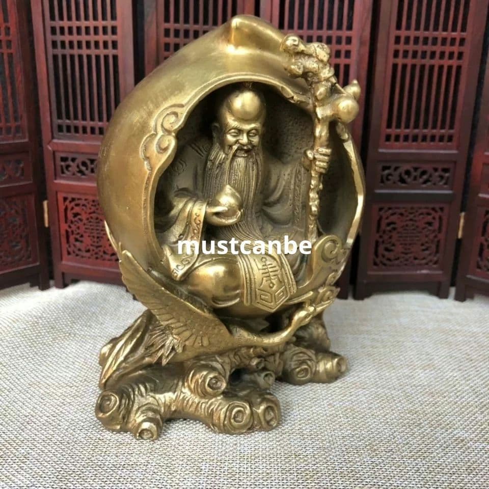 仏教美術 仏像 寿星 長寿仏 応接間 茶室 装飾品 工芸 品銅製 置物