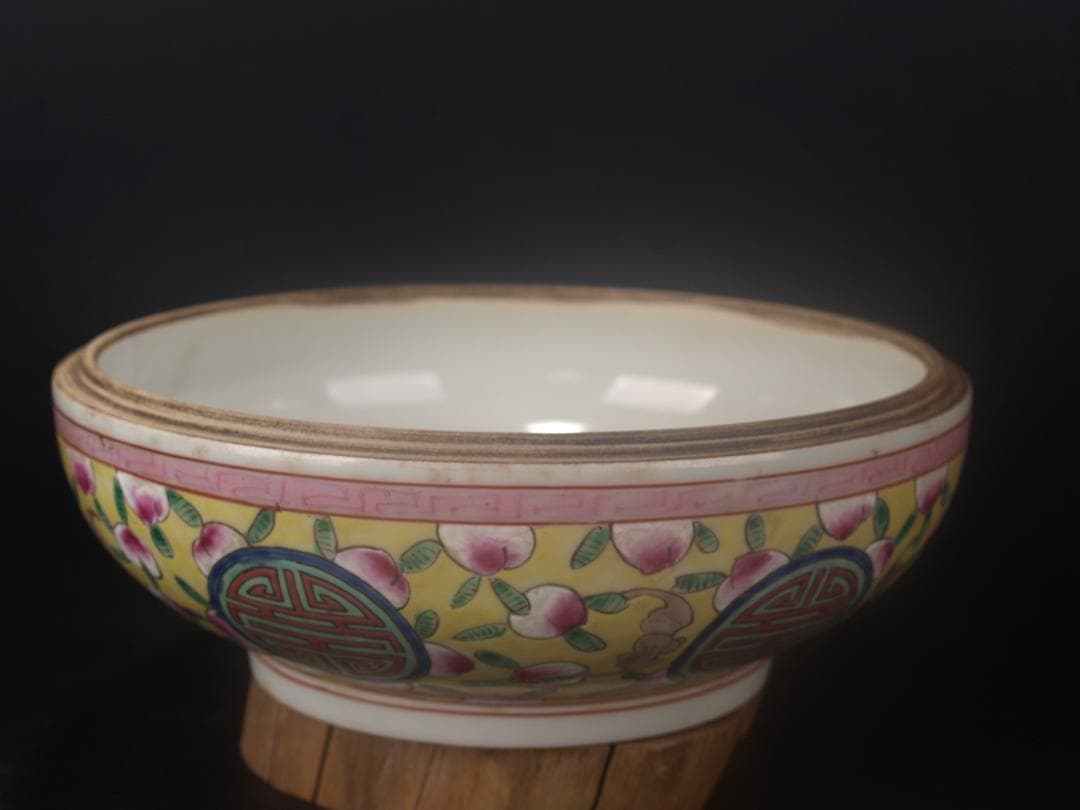 骨董市仕入れ　中国 清時代　在銘手描き置物 美術品 AK1069A1-3